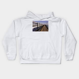 Southend on Sea Pier and Train Essex Kids Hoodie